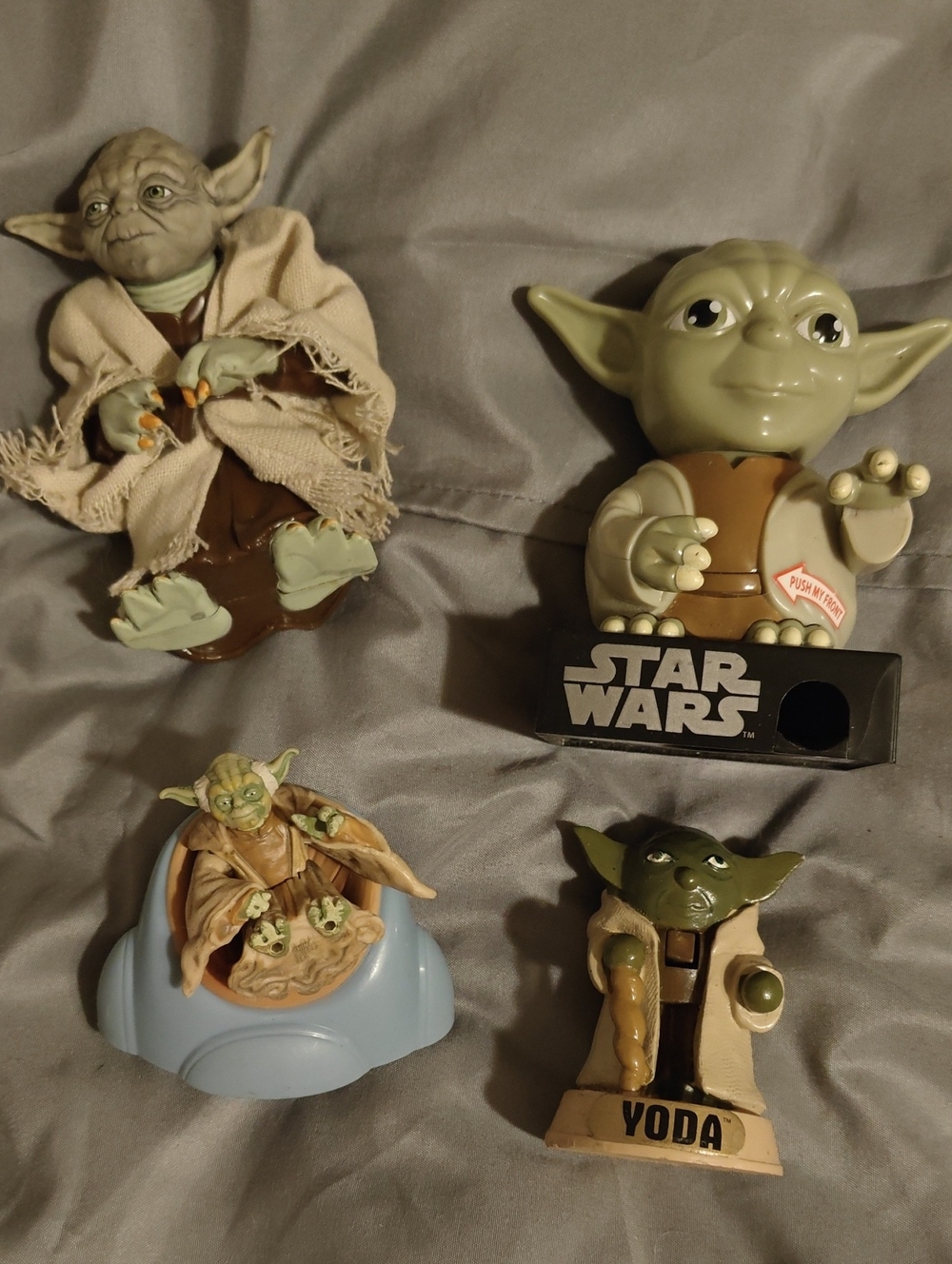 Star Wars Yoda Figurines - Lot of 4